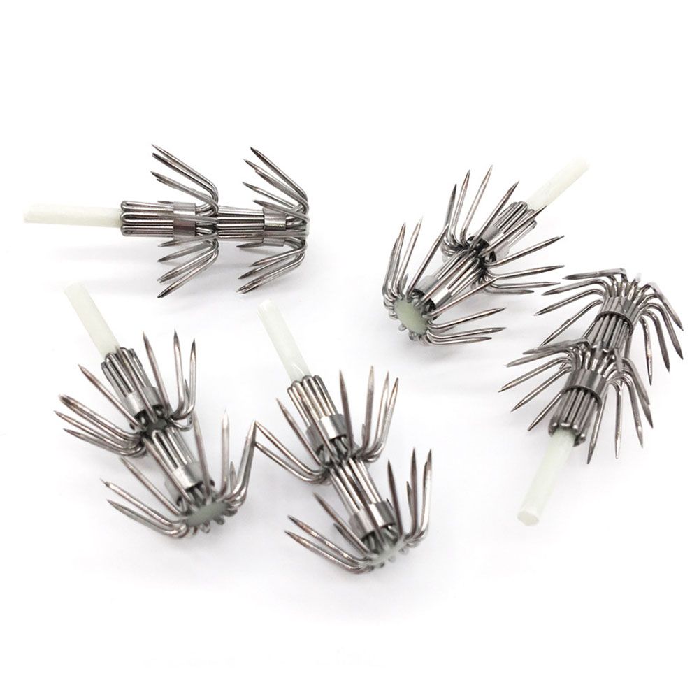 5Pcs Stainless Steel Double La - Fishing Hook Assortment recension och pris