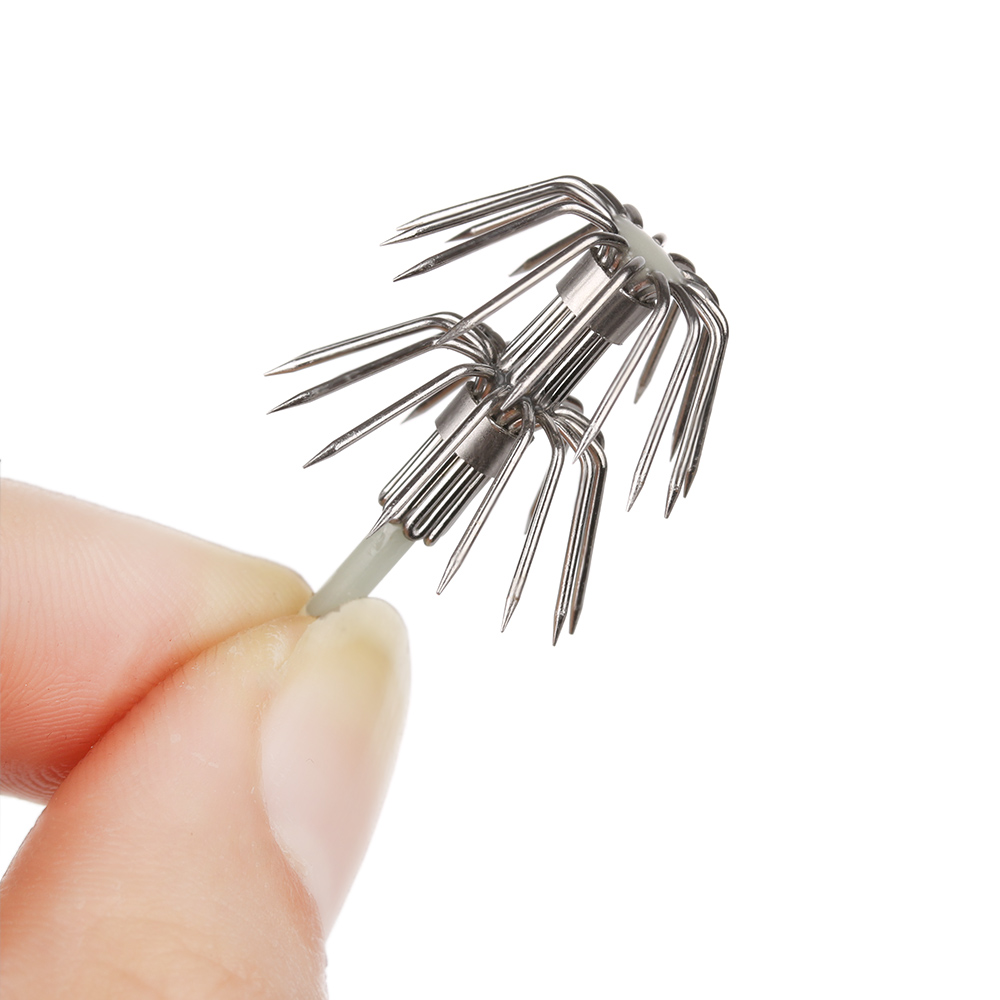 5Pcs Stainless Steel Double La - Fishing Hook Assortment recension och pris