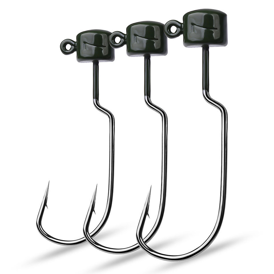 5PCS/LOT 3.5G 5G 7G Barbed Jig - Fishing Hook Offset recension och pris